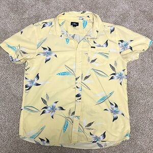 O'Neill Yellow and Blue Floral Casual Shirt